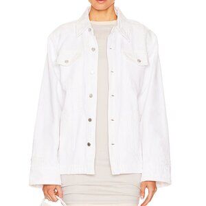 Girlfriend Denim Jesse Jacket in White